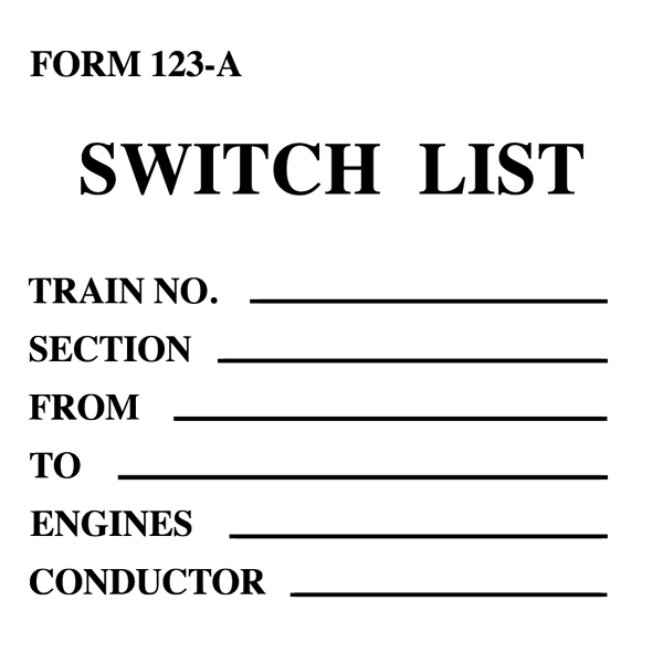 switchlist