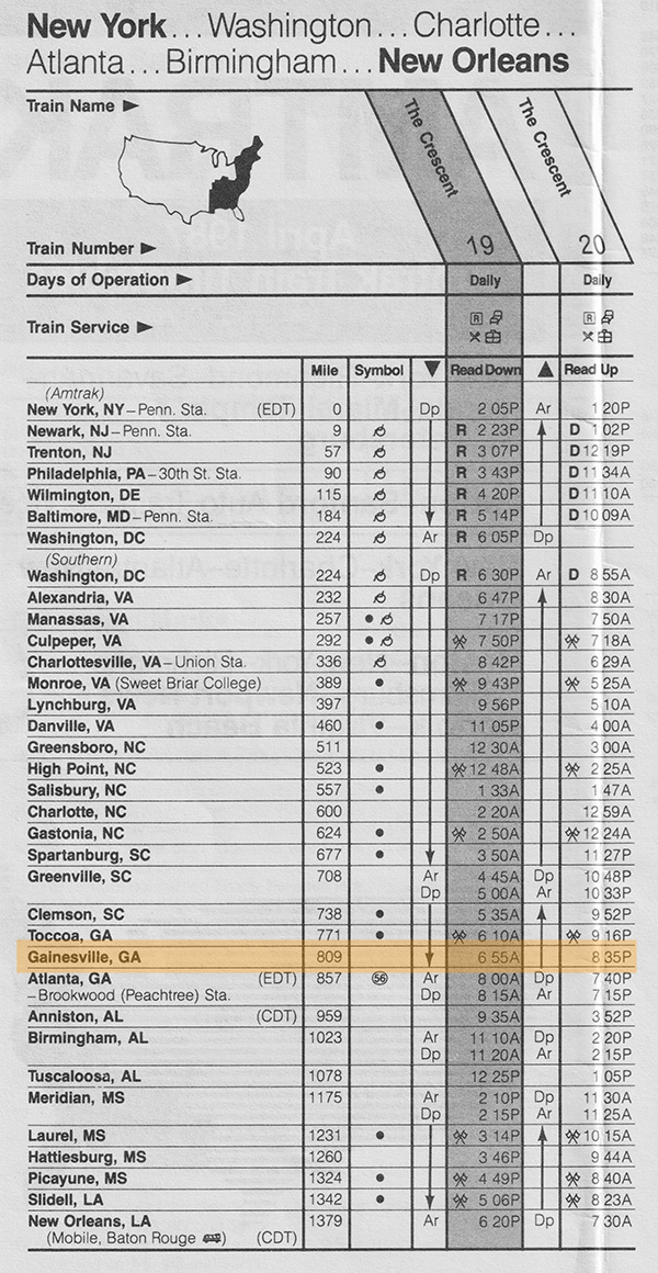 gainesville_timetable