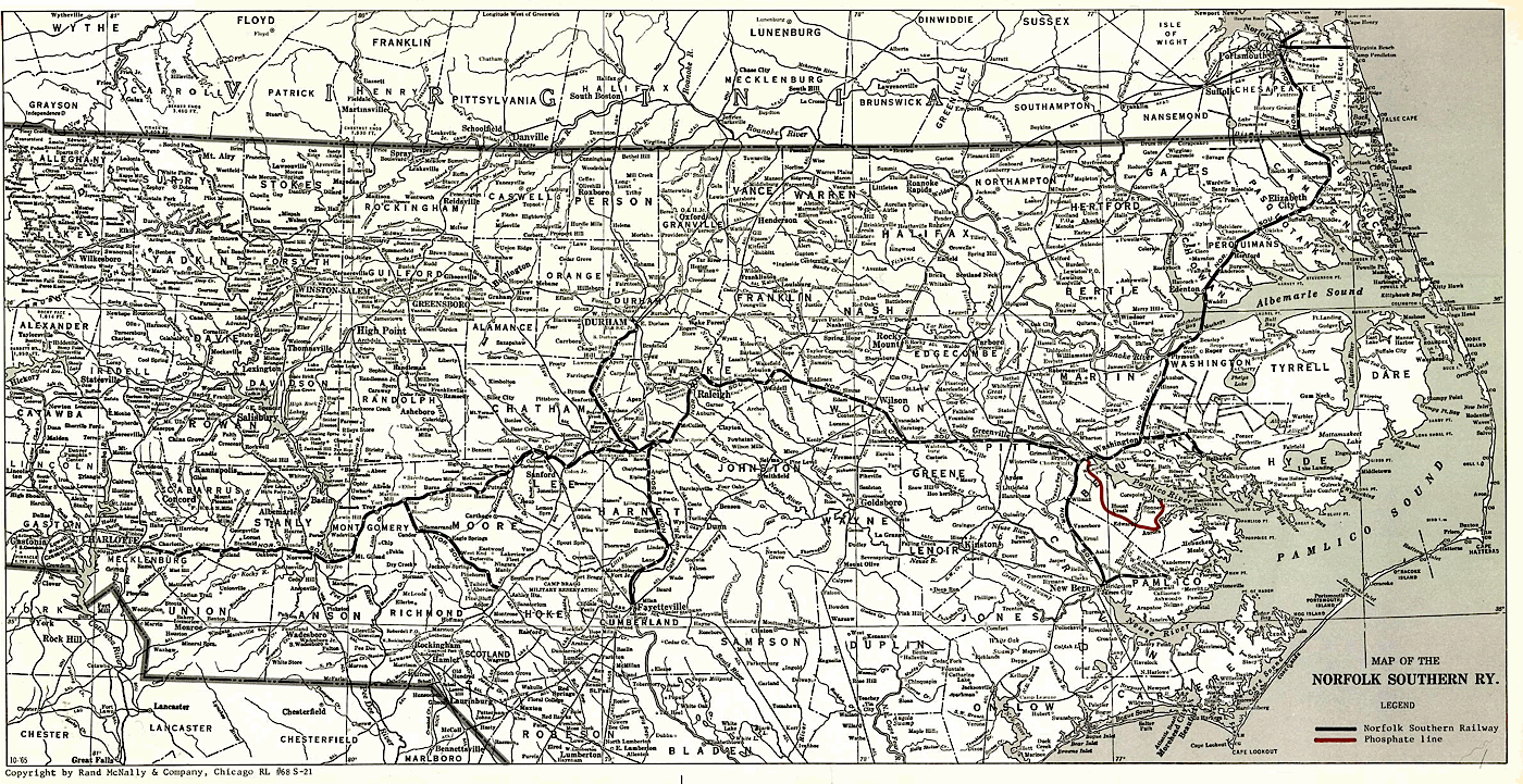 Norfolk Southern System Map