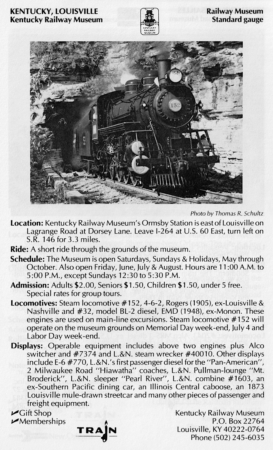 Kentucky Railway Museum  Events & Train Rides in KY