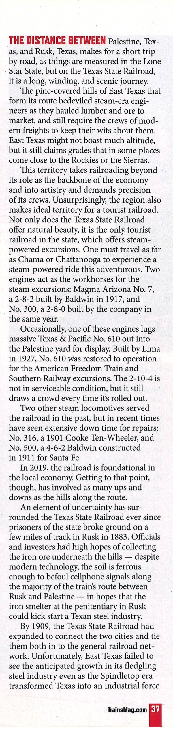 HawkinsRails - Texas State Railroad Publications